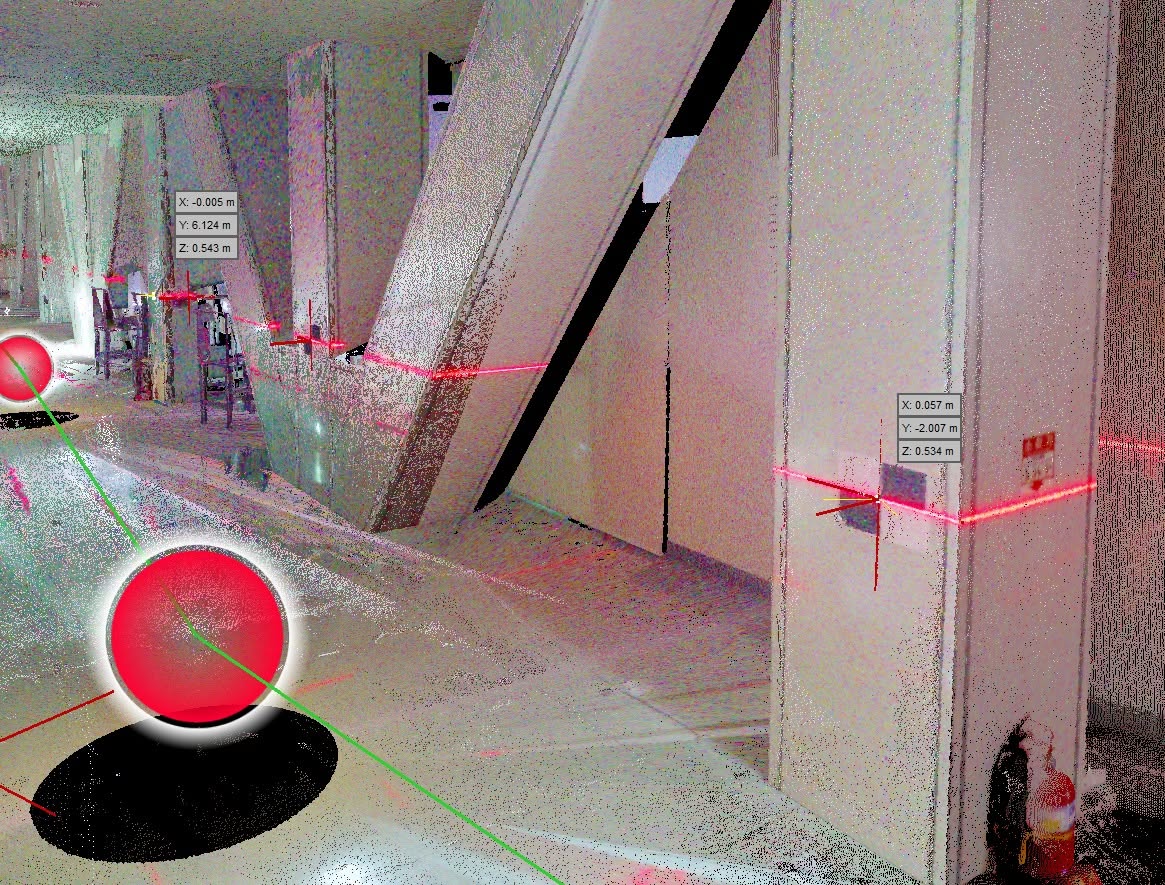 Đám mây điểm độ phân giải cao và máy thủy bình laser trong quan trắc nghiêng công trình